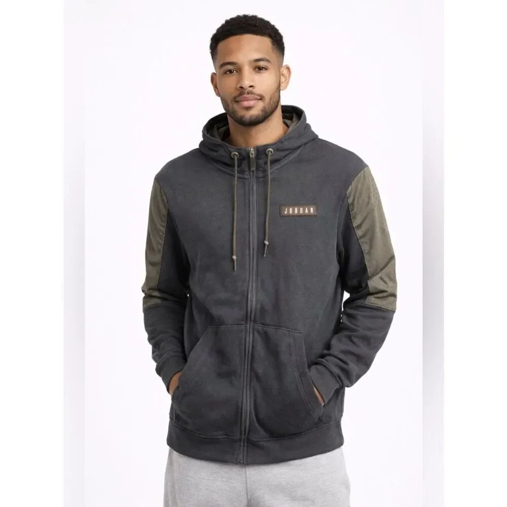 Air Jordan 6 VI Black Full Zip Jacket Men’s Small Jumpman High Collar